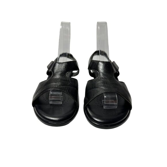 SAS Suntimer Tripad Comfort EZ black leather Heel Strap Sandals Size 7.5M - Picture 5 of 12